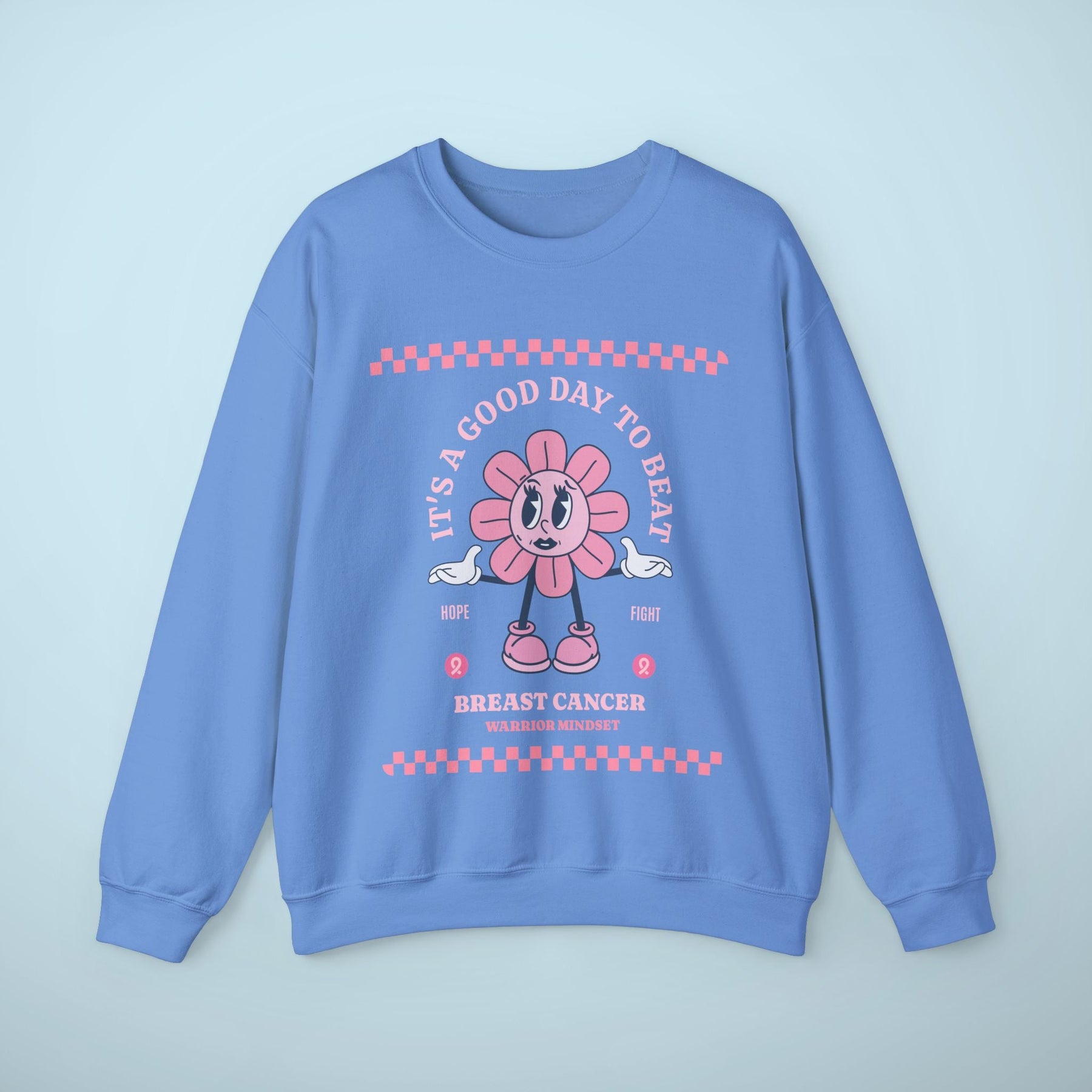 Retro Breast Cancer SweatShirt, It's a Good Day to Beat Cancer Sweater, Beat Cancer SweatShirt, Pink Ribbon Cancer SweatShirt,Cancer Warrior