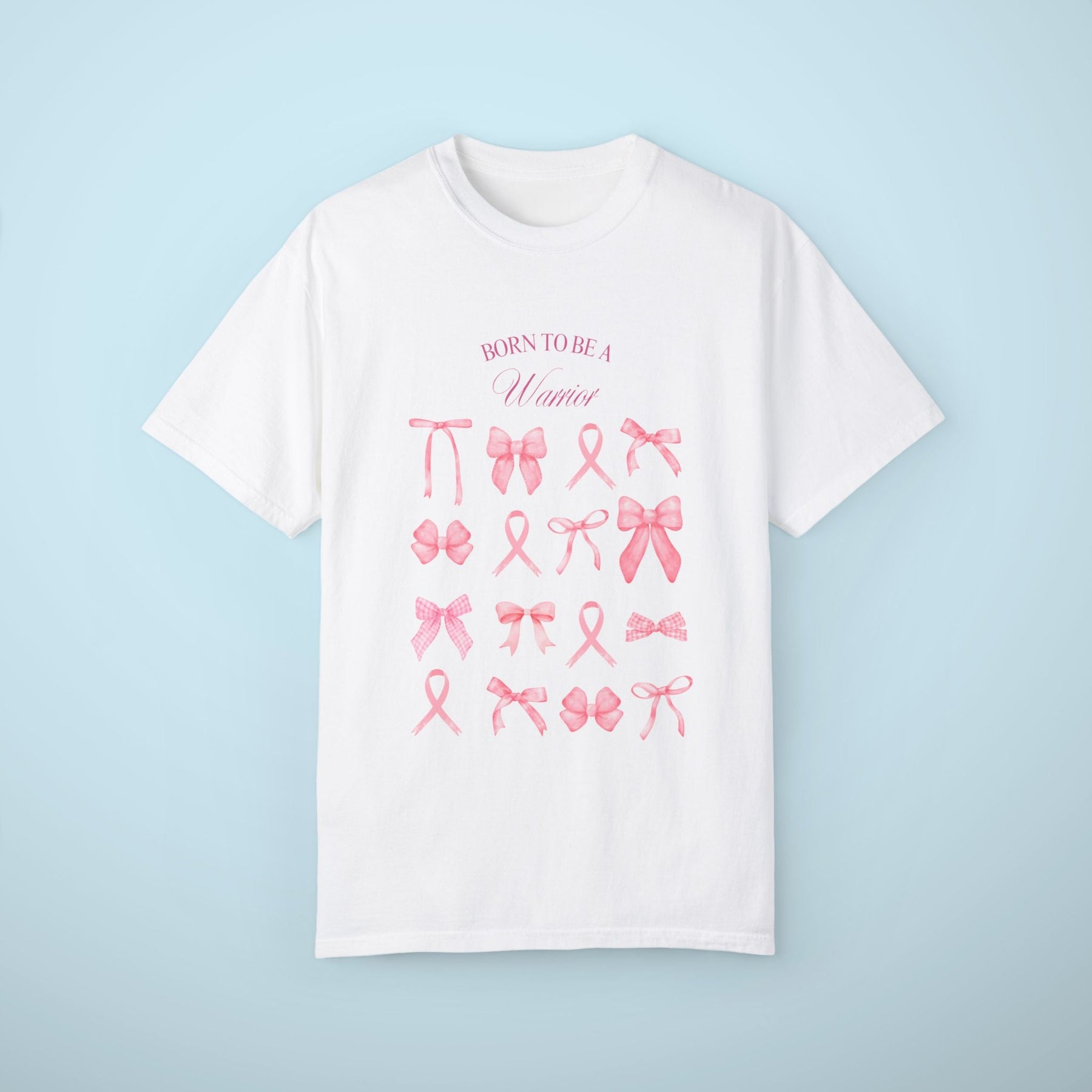 Born to be a Warrior - Pink Ribbon Shirt - Breast Cancer Awareness Shirt