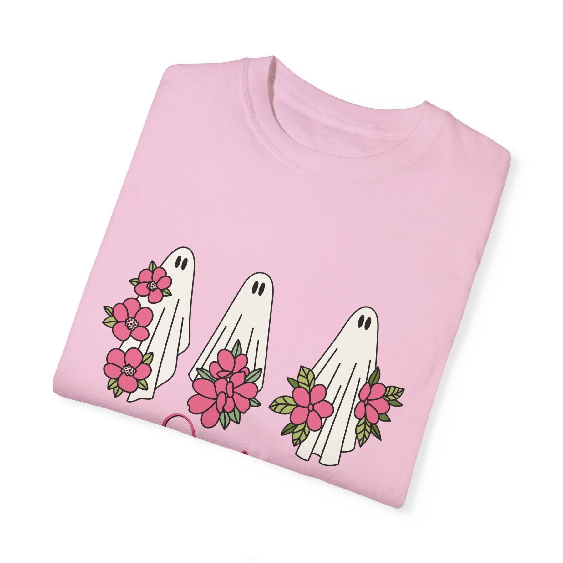 Cute Ghosts In October We Wear Pink Breast Cancer Shirt, Breast Cancer Awareness Shirt, We Wear Pink Shirt, Breast Cancer Comfort Colors Tee