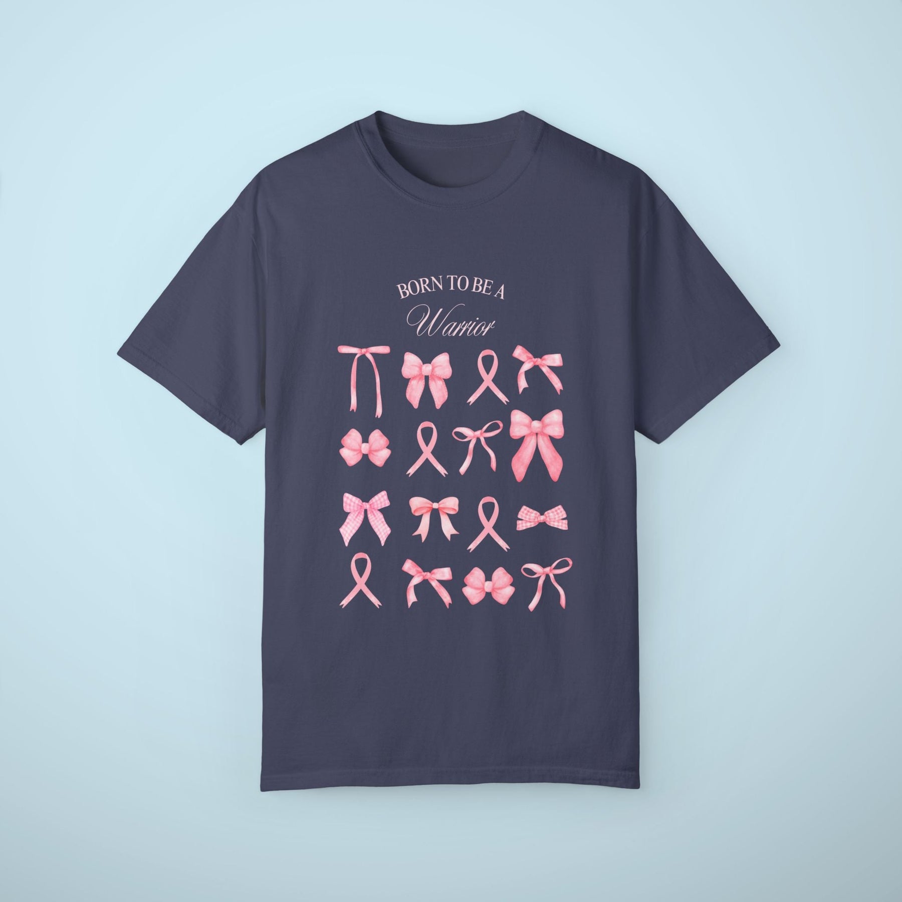 Born to be a Warrior - Pink Ribbon Shirt - Breast Cancer Awareness Shirt