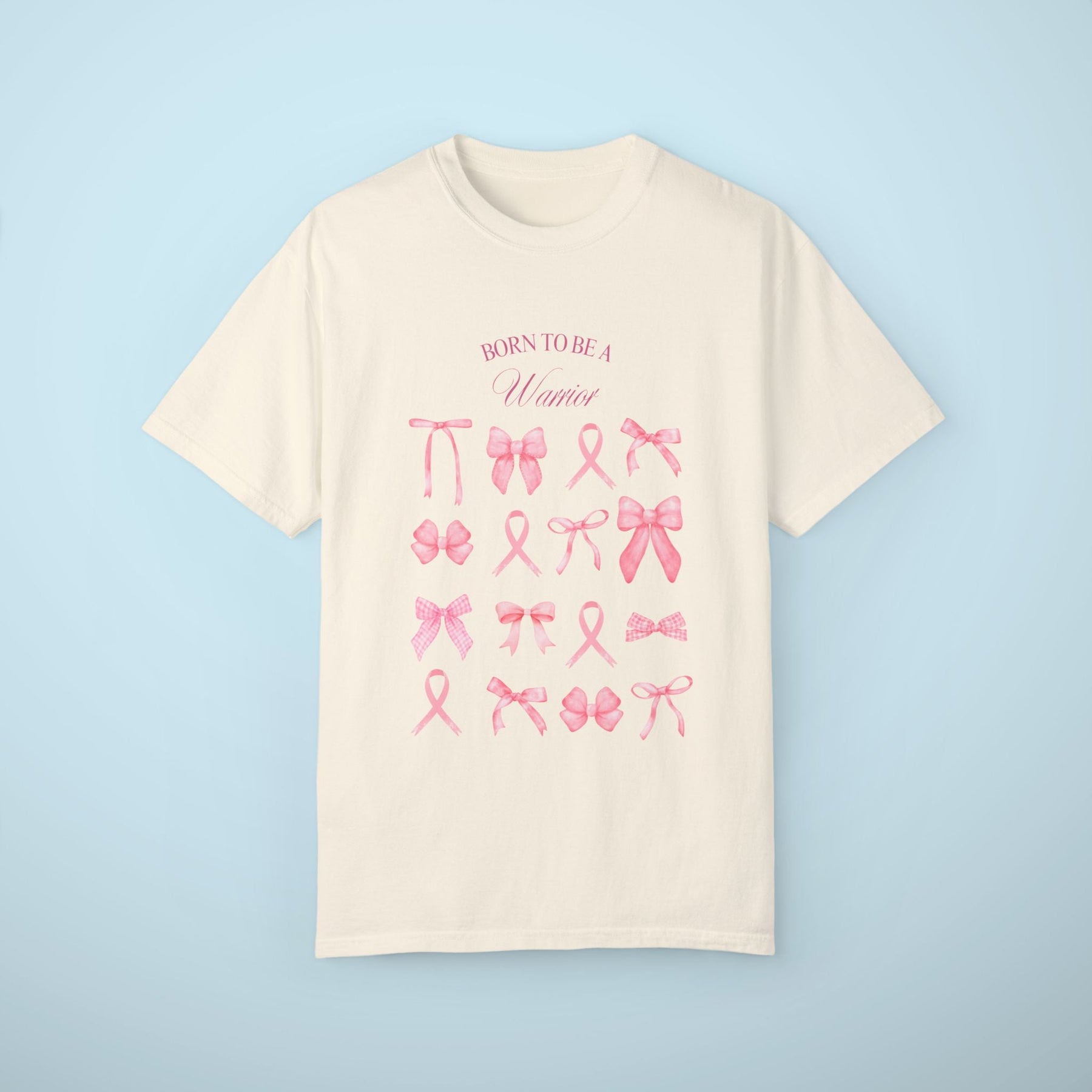 Born to be a Warrior - Pink Ribbon Shirt - Breast Cancer Awareness Shirt
