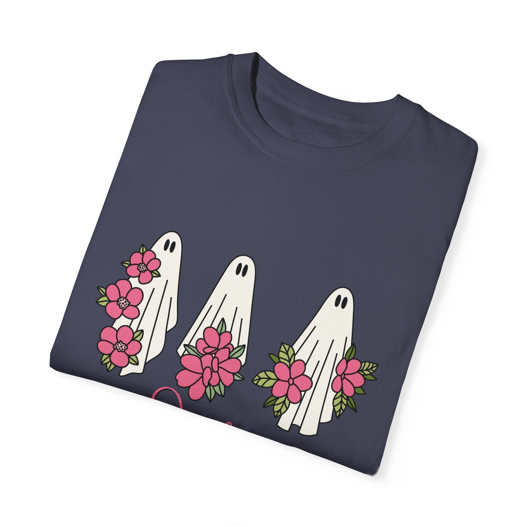 Cute Ghosts In October We Wear Pink Breast Cancer Shirt, Breast Cancer Awareness Shirt, We Wear Pink Shirt, Breast Cancer Comfort Colors Tee