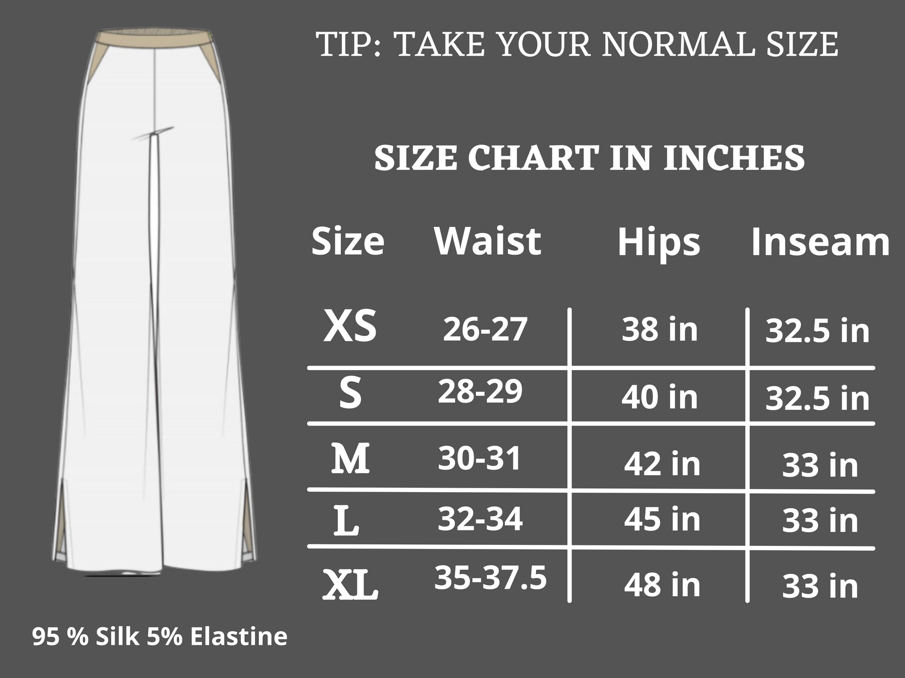 Washable Silk Pant