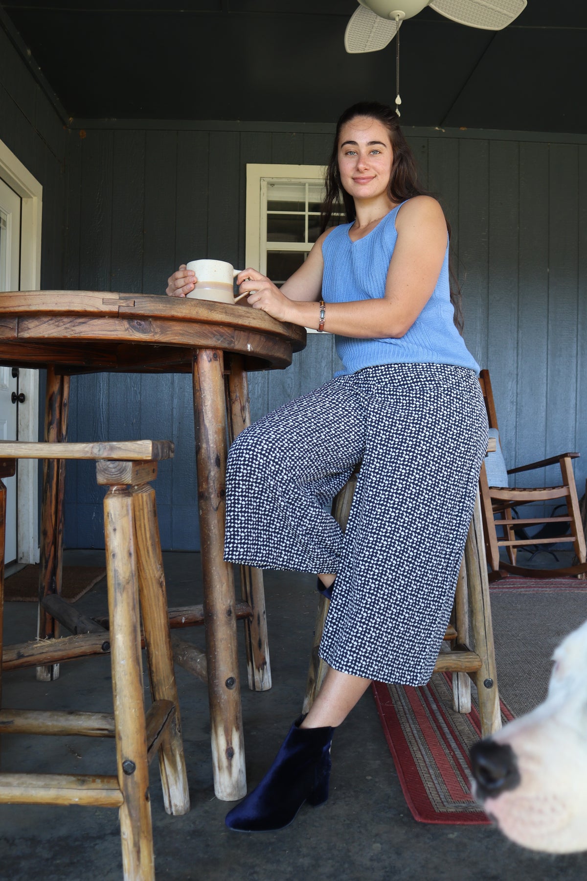 SUSTAINABLE CULOTTES GEO PRINT